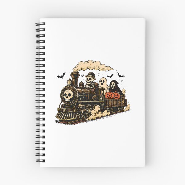 Item preview, Halloween Skeleton Train Ghost Reaper Spooky Express designed and sold by MAPDDesigns.