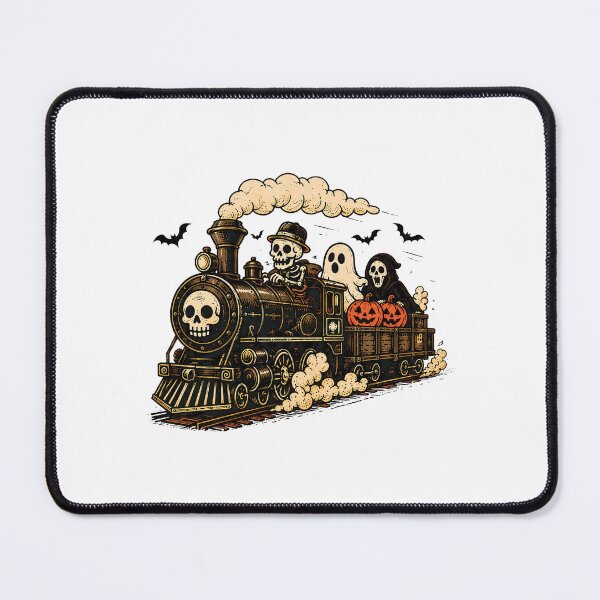 Item preview, Halloween Skeleton Train Ghost Reaper Spooky Express designed and sold by MAPDDesigns.