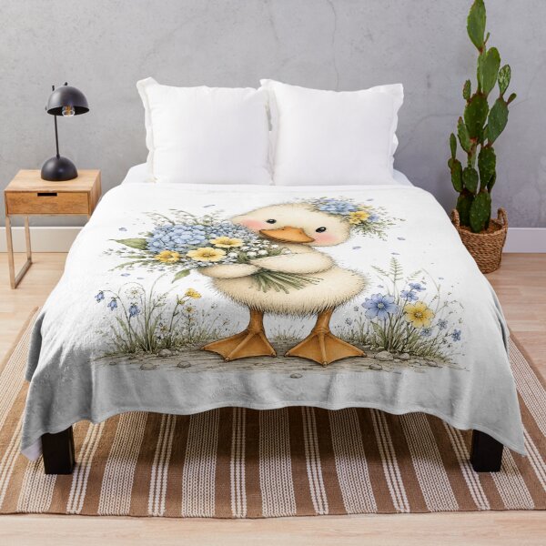 Item preview, Cute Floral Duck designed and sold by PetalGarden.