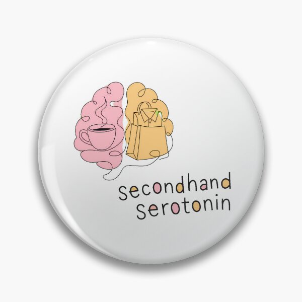 Item preview, Secondhand Serotonin Thrift Lover Pastel Brain Coffee designed and sold by chattsuede.