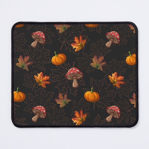 Item preview, Amanita mushroom, pumpkin and maple leaves designed and sold by OhNoNotAgain42.