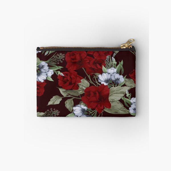 Item preview, Vintage Red Roses and White Flowers Floral Pattern designed and sold by Johnnies.