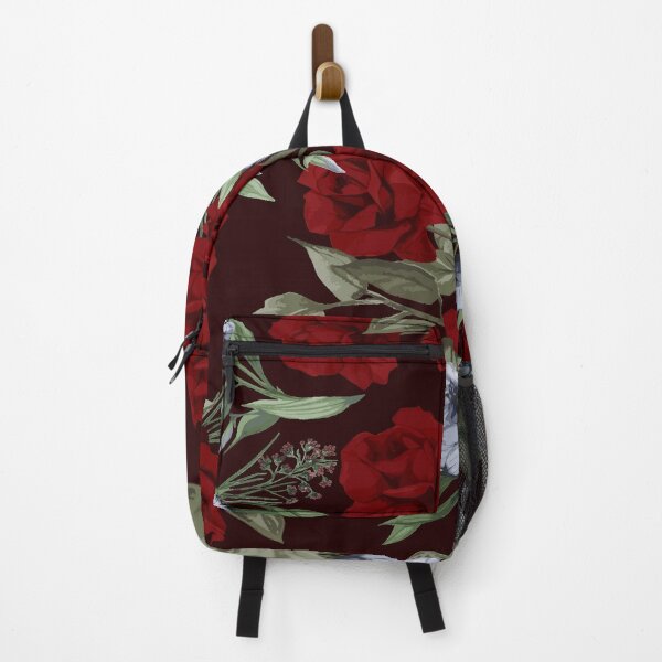 Item preview, Vintage Red Roses and White Flowers Floral Pattern designed and sold by Johnnies.