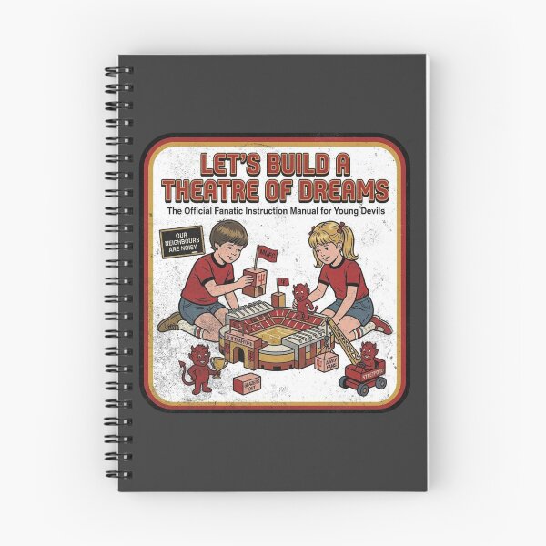 Item preview, Let's build a Theatre of Dreams Vintage Retro Soccer Football designed and sold by Red-since-1892.