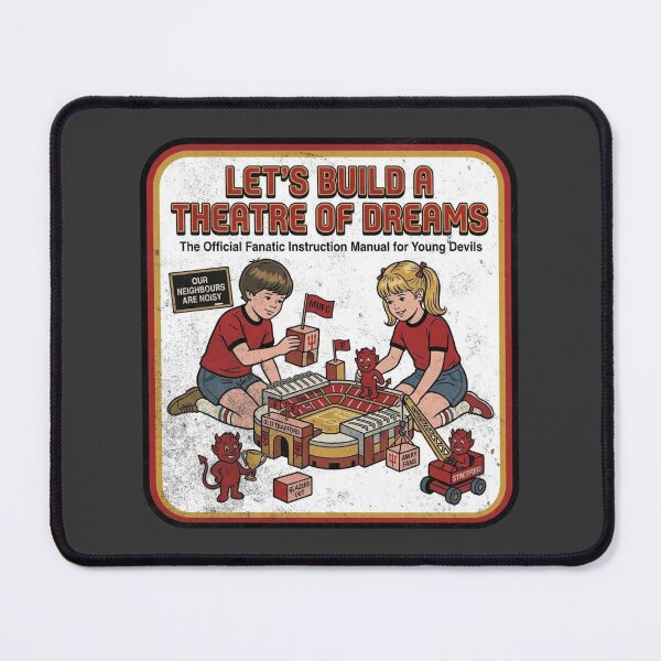 Item preview, Let's build a Theatre of Dreams Vintage Retro Soccer Football designed and sold by Red-since-1892.