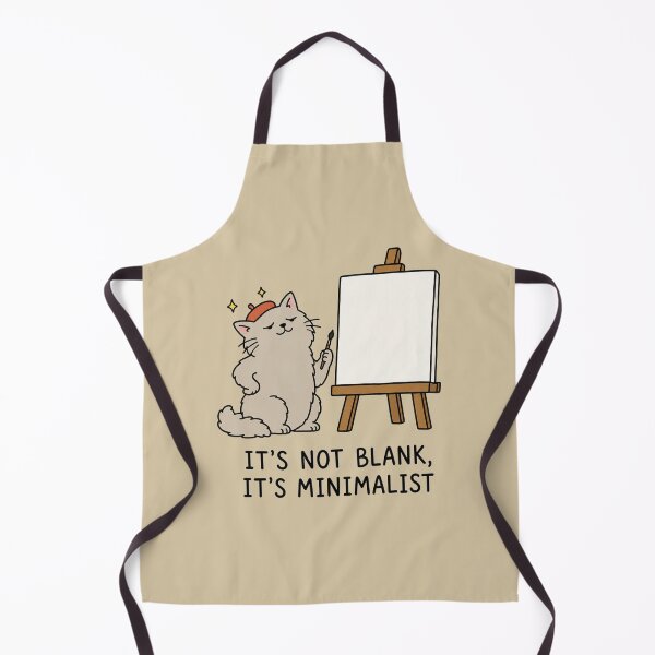 Item preview, It's Not Blank Minimalist Cat Art designed and sold by MonkiFlipp.