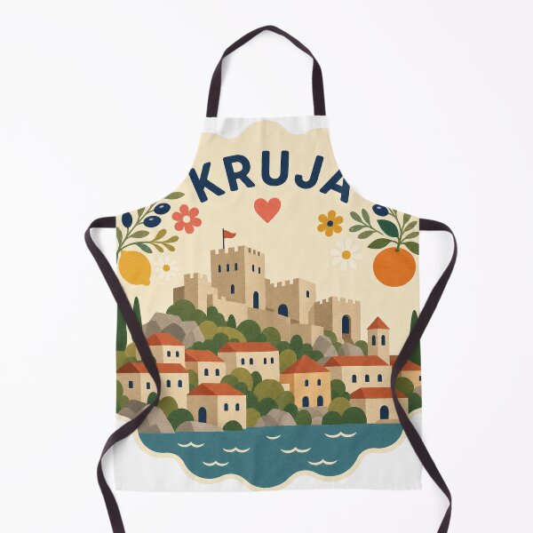 Item preview, Kruja Albania Travel Souvenir Modern Folk Art designed and sold by VisualArtsOasis.