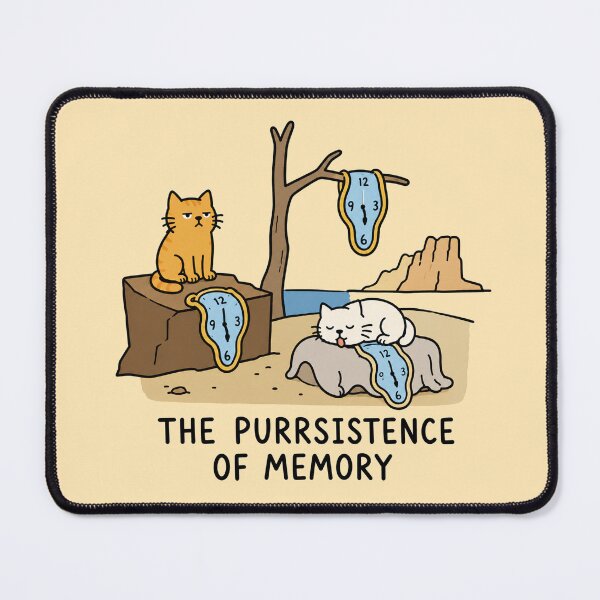 Item preview, The Purrsistence of Memory Cat designed and sold by MonkiFlipp.