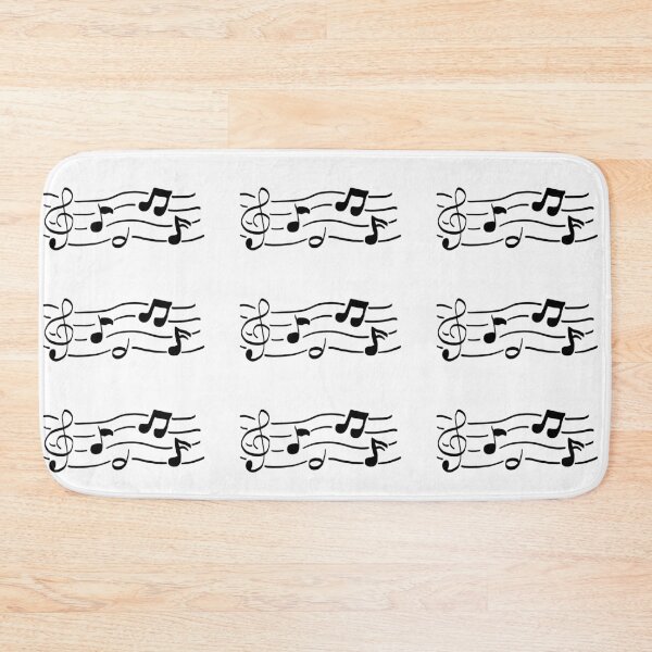 Item preview, Hand Drawn Musical Notes Clef Staff Graphic designed and sold by AyaanArtStudio.