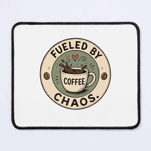 Item preview, Fueled By Coffee Chaos Coffee Lover Daily Grind Busy Life designed and sold by RetroMini2026.