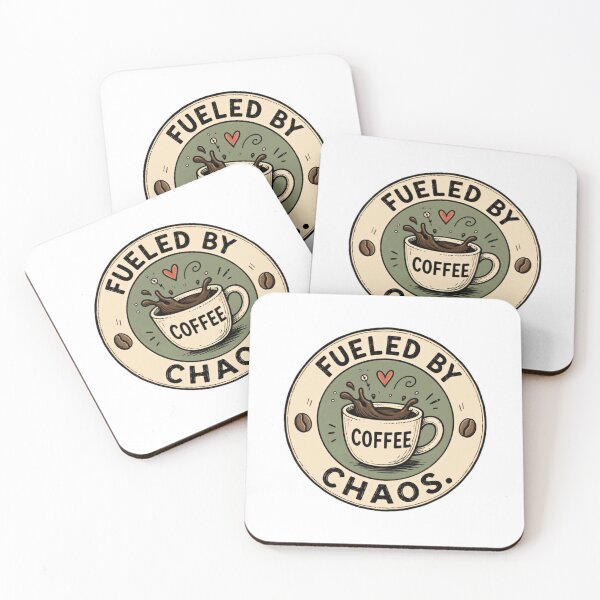 Item preview, Fueled By Coffee Chaos Coffee Lover Daily Grind Busy Life designed and sold by RetroMini2026.