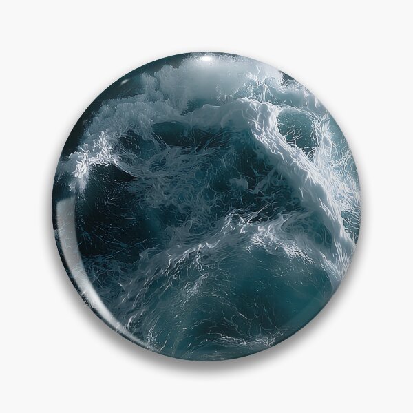 Item preview, Dark Blue Ocean Water Whitewater Spray Across a Rough Sea Swell designed and sold by Yoruhara.