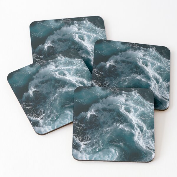 Item preview, Dark Blue Ocean Water Whitewater Spray Across a Rough Sea Swell designed and sold by Nine Lives Studio.