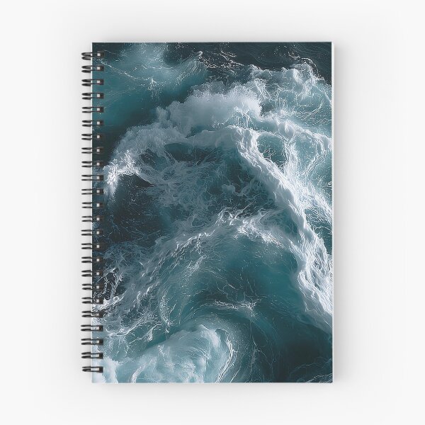 Item preview, Dark Blue Ocean Water Whitewater Spray Across a Rough Sea Swell designed and sold by Nine Lives Studio.