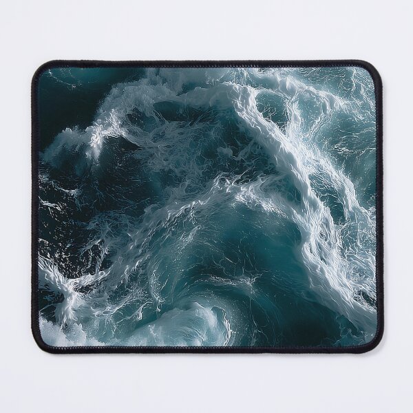 Item preview, Dark Blue Ocean Water Whitewater Spray Across a Rough Sea Swell designed and sold by Nine Lives Studio.