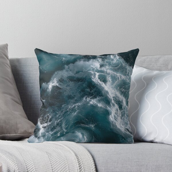 Item preview, Dark Blue Ocean Water Whitewater Spray Across a Rough Sea Swell designed and sold by Nine Lives Studio.