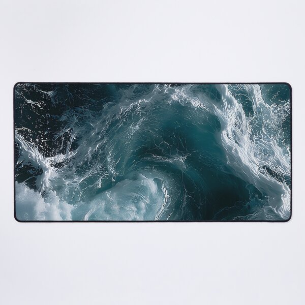 Item preview, Dark Blue Ocean Water Whitewater Spray Across a Rough Sea Swell designed and sold by Nine Lives Studio.