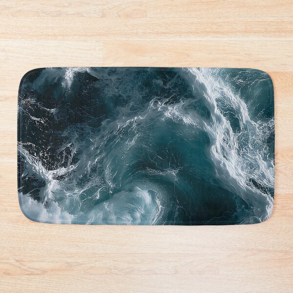 Item preview, Dark Blue Ocean Water Whitewater Spray Across a Rough Sea Swell designed and sold by Nine Lives Studio.