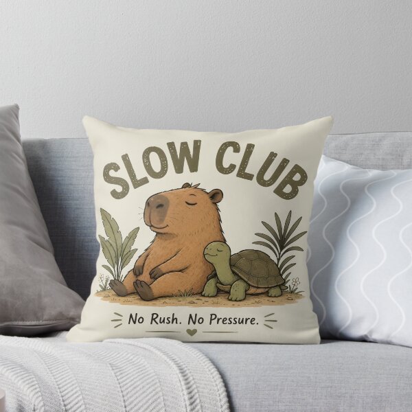Item preview, Slow Club: Capybara and Turtle No Rush No Pressure designed and sold by shoula7art.