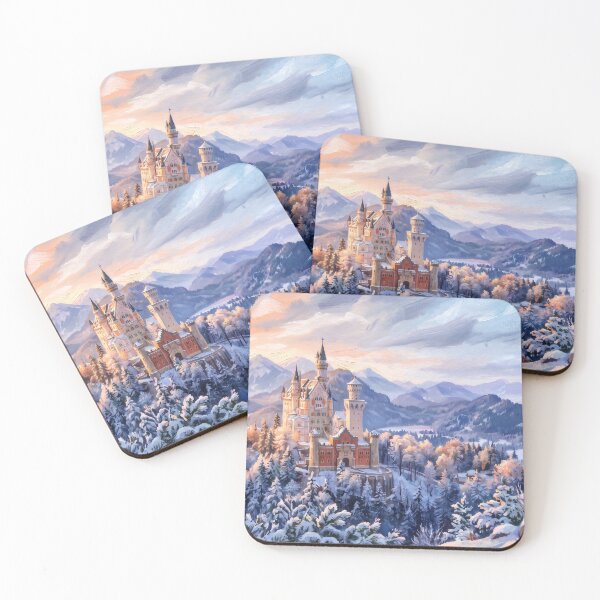 Item preview, Neuschwanstein Castle Bavaria in Winter designed and sold by RedPeaStudio.