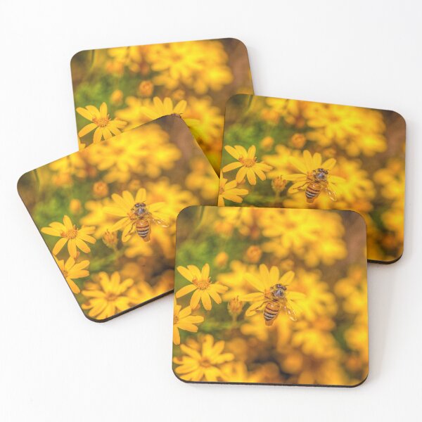 Item preview, Busy Bee on a Blanket of Yellow designed and sold by River Oak Media.