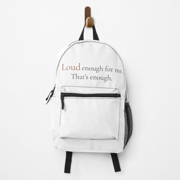 Item preview, Loud Enough For Me Thats Enough - Minimalist Self Worth Quote Shirt designed and sold by DaysLoading.