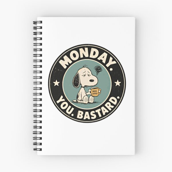 Item preview, Monday. You. Bastard. Grumpy Work Week Coffee Drinker Humor designed and sold by RetroMini2026.