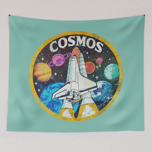 Item preview, Retro Vintage Cosmos Space Shuttle Planets Patch designed and sold by Lidra Zehcnas.