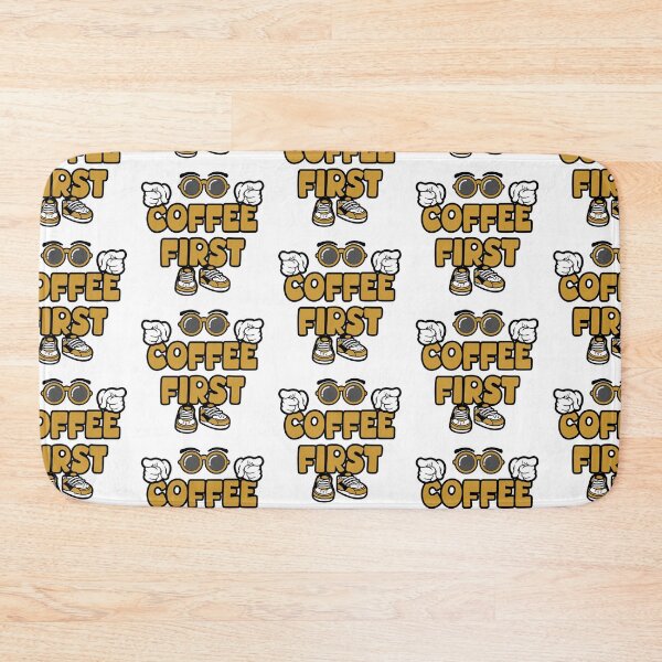 Item preview, COFFEE FIRST - DRINK Words Character Bold Retro designed and sold by NFTWords.