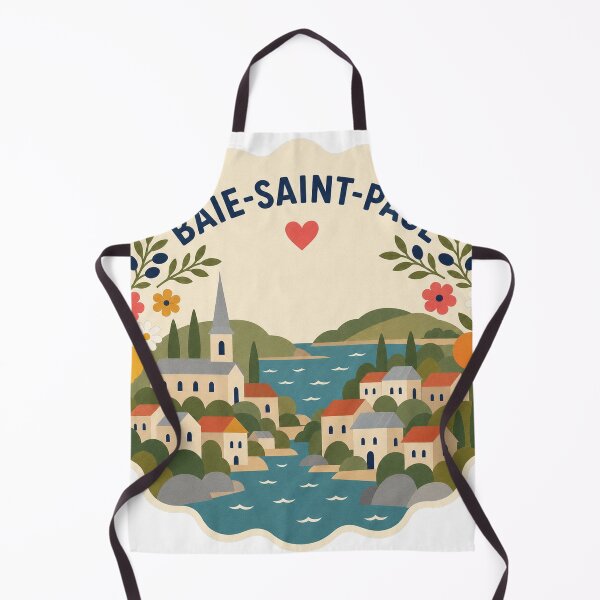 Item preview, Baie-Saint-Paul Canada Travel Souvenir Modern Folk Art designed and sold by VisualArtsOasis.