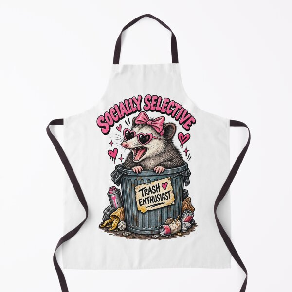 Item preview, Socially Selective Trash Enthusiast Cute Opossum Possum Lover T-Shirt designed and sold by konfikkonfik.