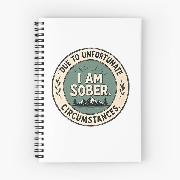 Item preview, Due To Unfortunate Circumstances, I Am Sober. Recovery Sobriety Lifestyle designed and sold by RetroMini2026.