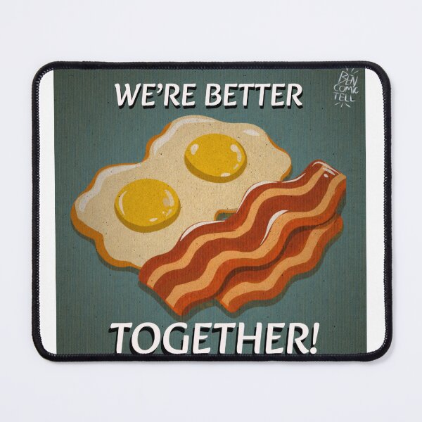 Item preview, We’re Better Together Retro Breakfast Card designed and sold by ben.comictell.