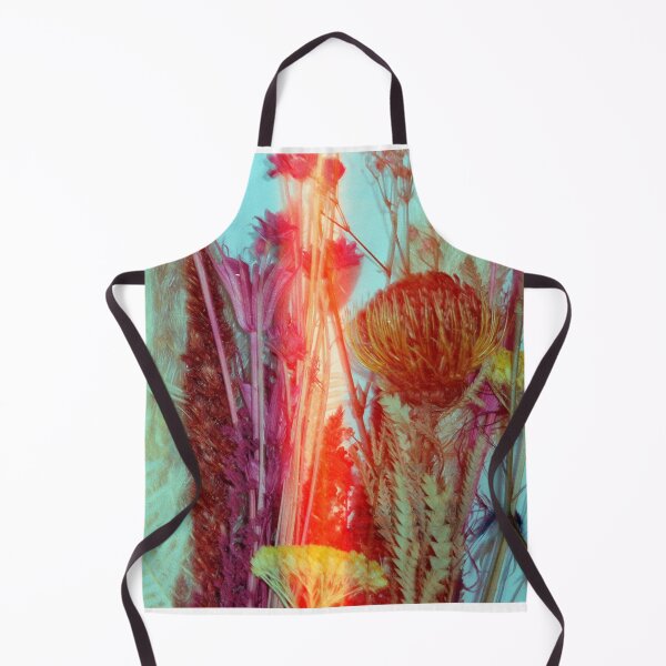 Item preview, Dried Flowers Vibrant Botanical Print – Turquoise & Coral Floral Photography designed and sold by BuckaBaby.