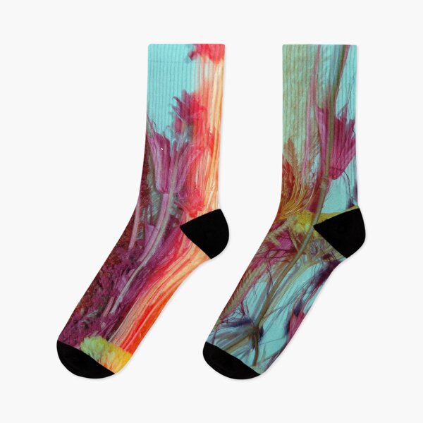 Item preview, Dried Flowers Vibrant Botanical Print – Turquoise & Coral Floral Photography designed and sold by BuckaBaby.