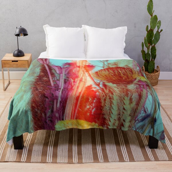 Item preview, Dried Flowers Vibrant Botanical Print – Turquoise & Coral Floral Photography designed and sold by BuckaBaby.