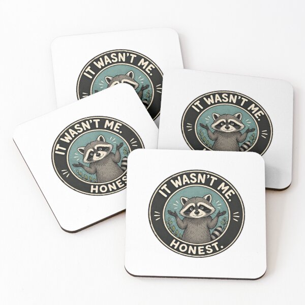 Item preview, It Wasn't Me. Honest. Raccoon Funny Animal Lover Humor designed and sold by RetroMini2026.