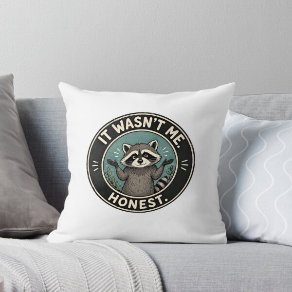 Item preview, It Wasn't Me. Honest. Raccoon Funny Animal Lover Humor designed and sold by RetroMini2026.