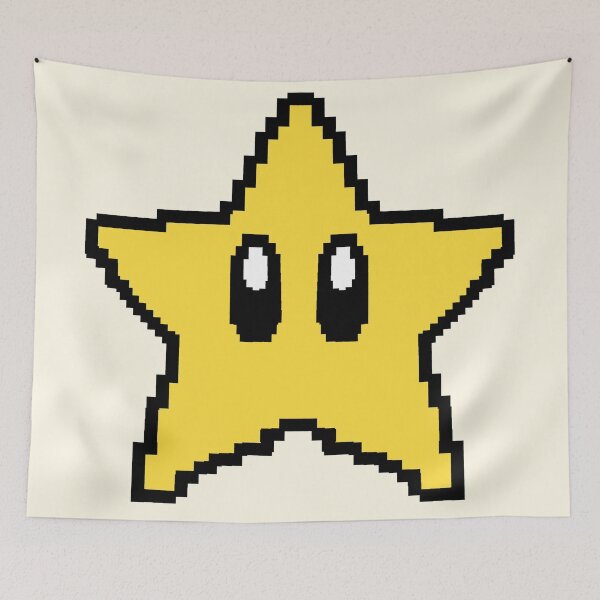 Item preview, Super Mario Power Star⁠ pixel art⁠ designed and sold by Shiningsticker8.