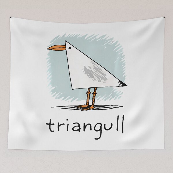 Item preview, Triangull Triangle Seagull Bird Pun Funny Beach designed and sold by JamesCrArt.
