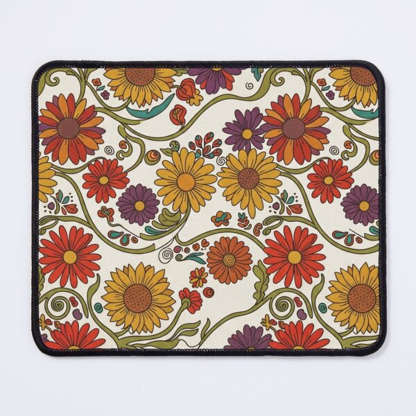 Item preview, Retro Groovy 70s Florals designed and sold by Ditstyle.