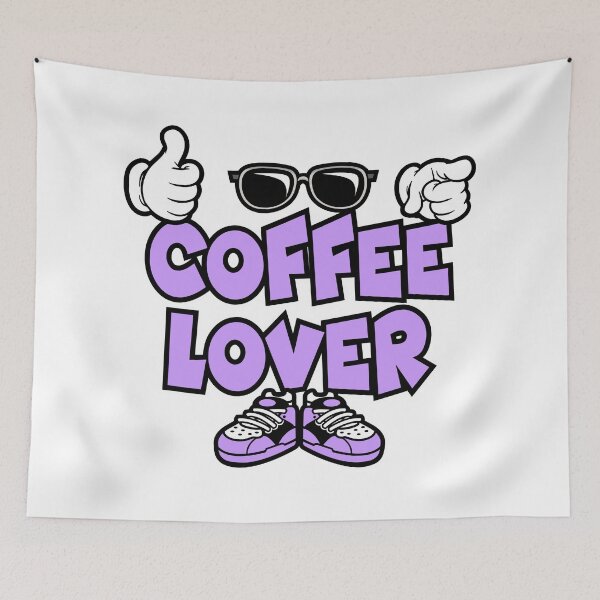 Item preview, COFFEE LOVER - FOOD Graffiti Character Bold Popart designed and sold by NFTWords.
