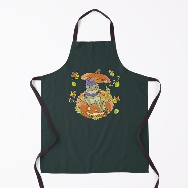 Item preview, Frog Sitting in a Autumn Pumpkin Cozy Cottagecore Halloween designed and sold by LeshanArt.