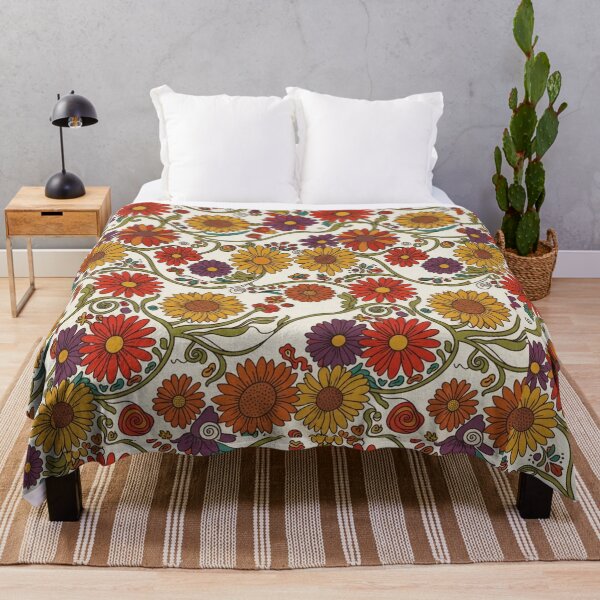 Item preview, Retro Groovy 70s Florals designed and sold by Ditstyle.