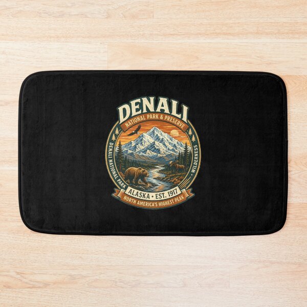 Item preview, Denali National Park Alaska Mountain Wildlife Vintage designed and sold by lorna-saway.