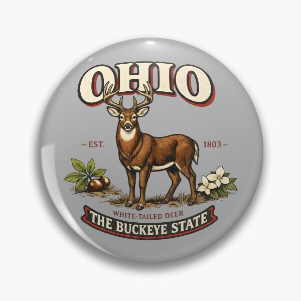 Item preview, Ohio Buckeye State Vintage Wildlife designed and sold by radiogalaxy.