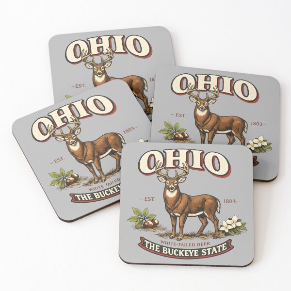 Aperçu de l'œuvre Faune vintage de l'Ohio Buckeye State créée et vendue par radiogalaxy.