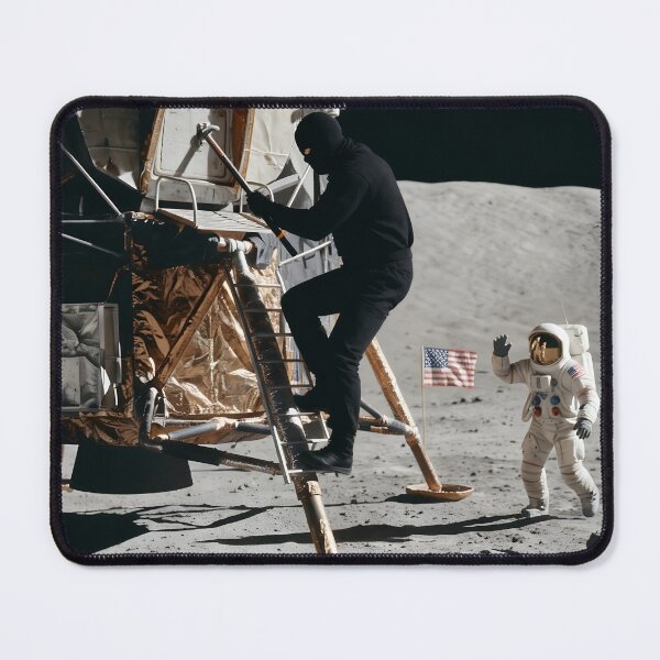 Item preview, Burglar breaking into lunar lander designed and sold by WiseBow.