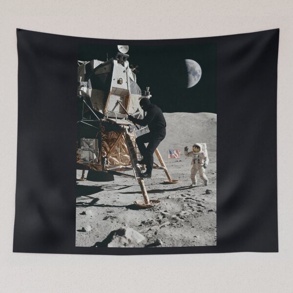 Item preview, Burglar breaking into lunar lander designed and sold by WiseBow.