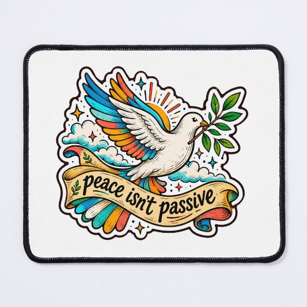 Item preview, Peace Isn't Passive Dove designed and sold by AliveStyle.